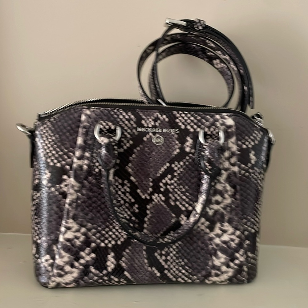 Authentic Michael Kors snake embossed purse